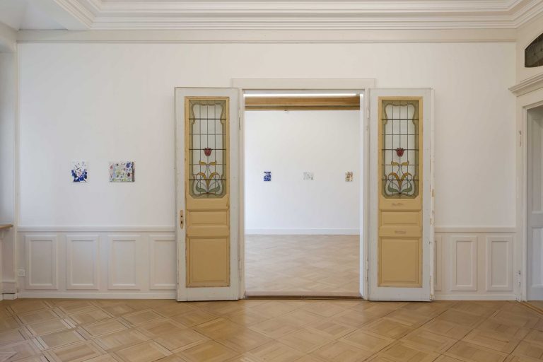 Heike-Karin Föll “over-painting” at Weiss Falk Zurich
