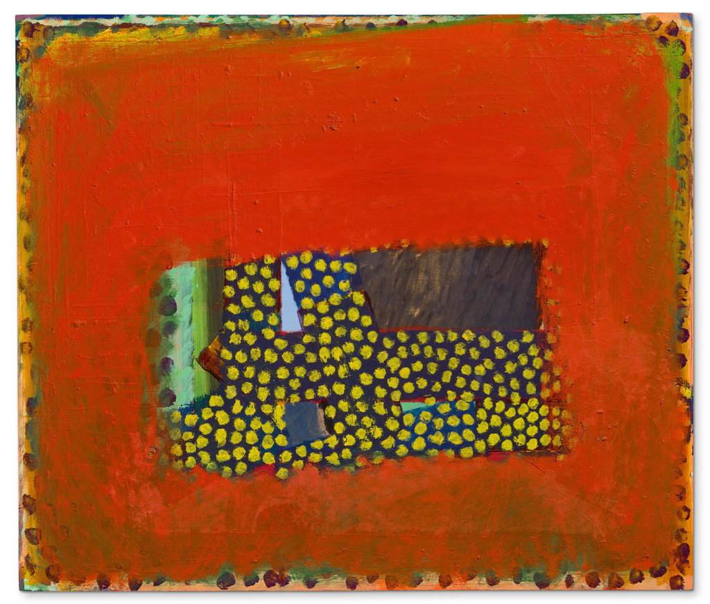 Family Group by Howard Hodgkin estimated at $529,400 (low) to $794,100 (high). Image courtesy of Christie's