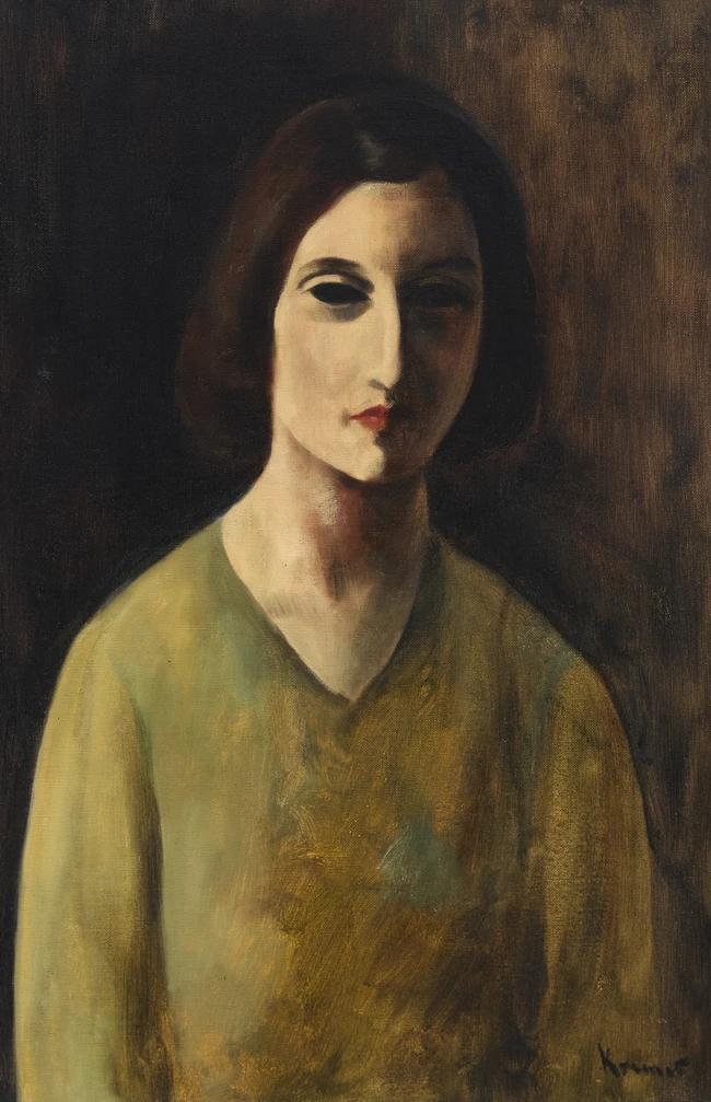 Portrait of a woman by Jacob Kramer sold for $11,400. Image courtesy of Rosebery's