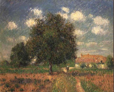 L'arbre au milieu d'un champ de ble (1917). Sold for $46,700 in 1985. Image courtesy of Sotheby's