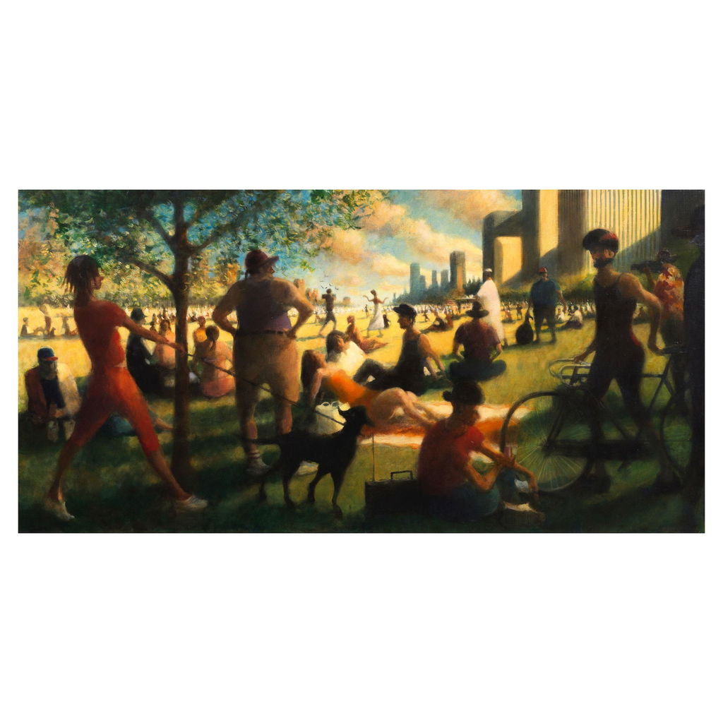 The Park by Bill Jacklin R.A. sold for $22,100. Image courtesy of Bonhams