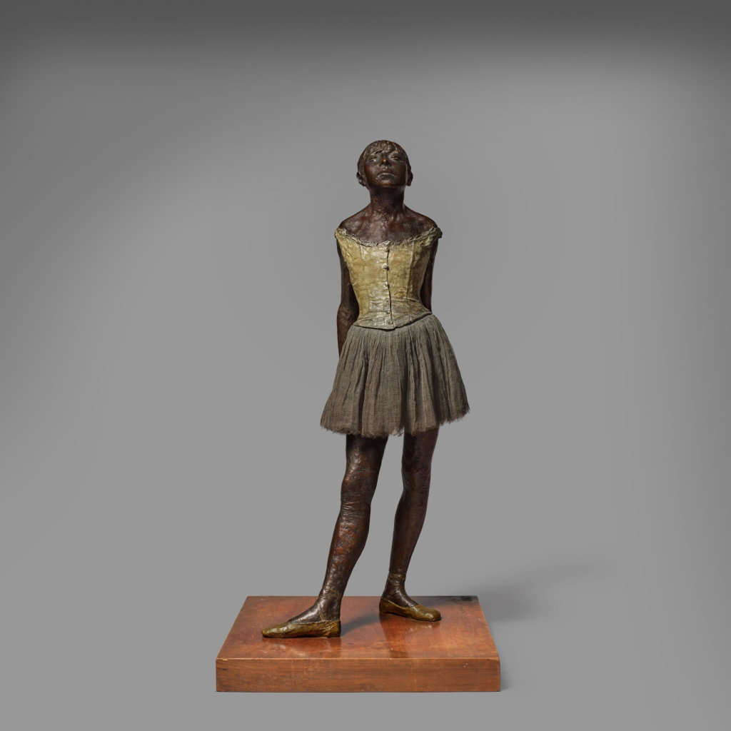 Petite danseuse de quatorze ans (1897-1881) by Edgar Degas estimated at $24.09m (low) to $33.46m (high). Image courtesy of Sotheby's
