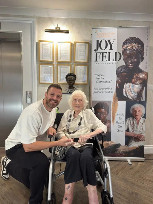 Artist given her own exhibition in care home to celebrate her work