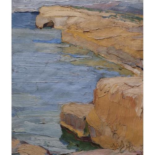 A Rocky Coast (Undated). Sold for $32,800 in 1993. Image courtesy of Christie's