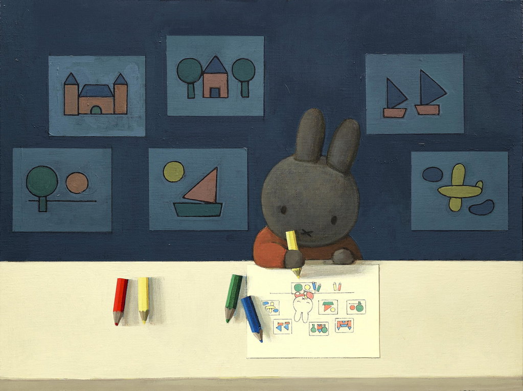 Miffy the Artist after Dick Bruna by Liu Ye estimated at $1.2m (low) to $1.5m (high). Image courtesy of Christie's