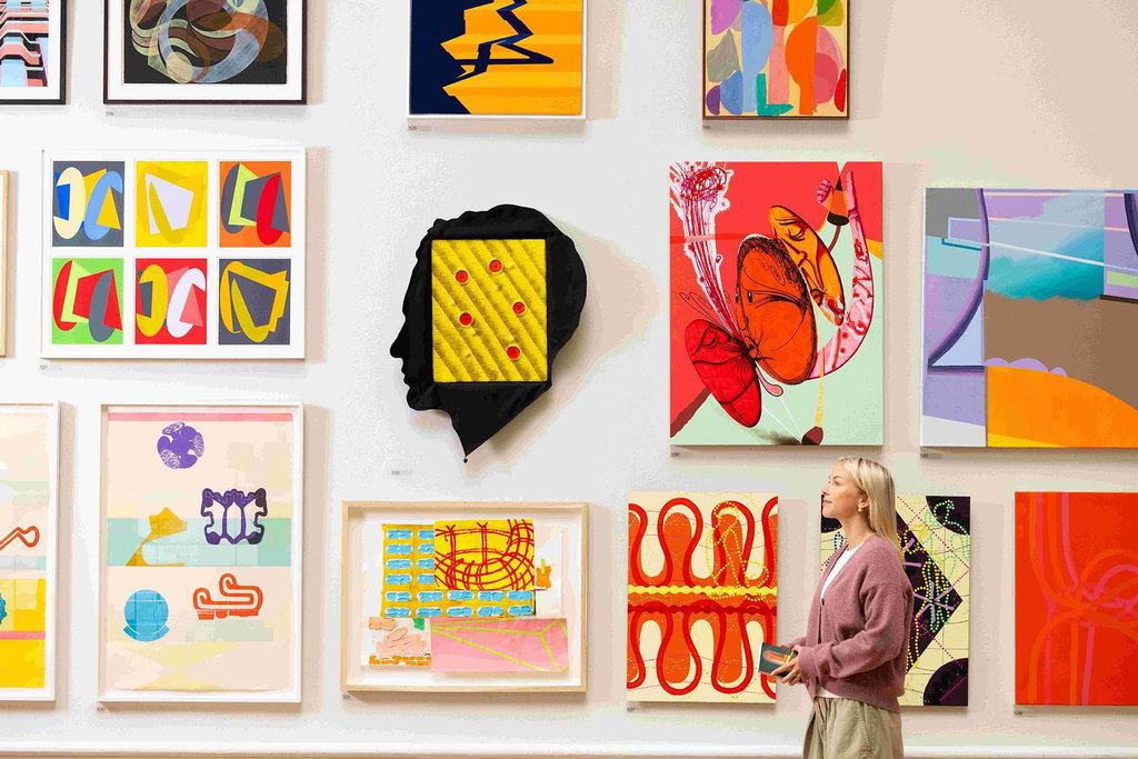 Gallery view of the Summer Exhibition 2026, Royal Academy of Arts. Image courtesy of Royal Academy of Arts.