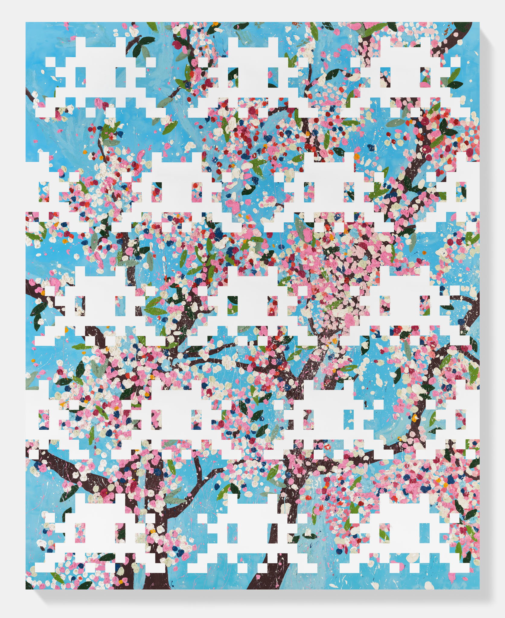 Invaded & Commanded Blossom by Fairey, Hirst & Invader | HENI Editions