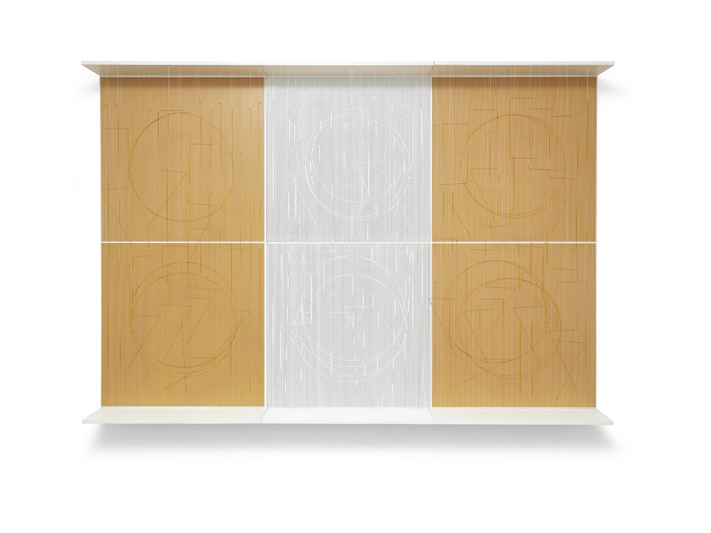Sevillian Writing by Jesus Rafael Soto sold for $325,100. Image courtesy of Christie's
