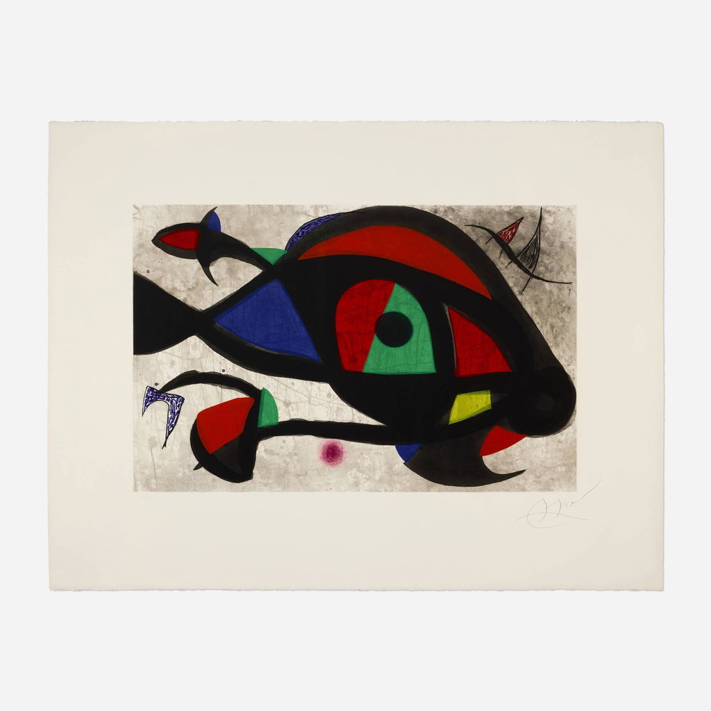 Le Béluga by Joan Miro sold for $70,400. Image courtesy of Rago