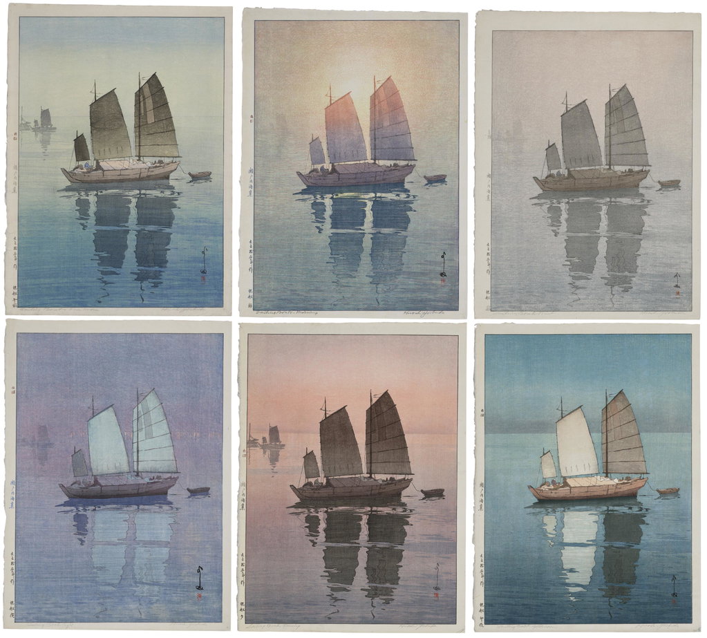 Hansen (Sailing boat) by Hiroshi Yoshida sold for $76,800. Image courtesy of Christie's