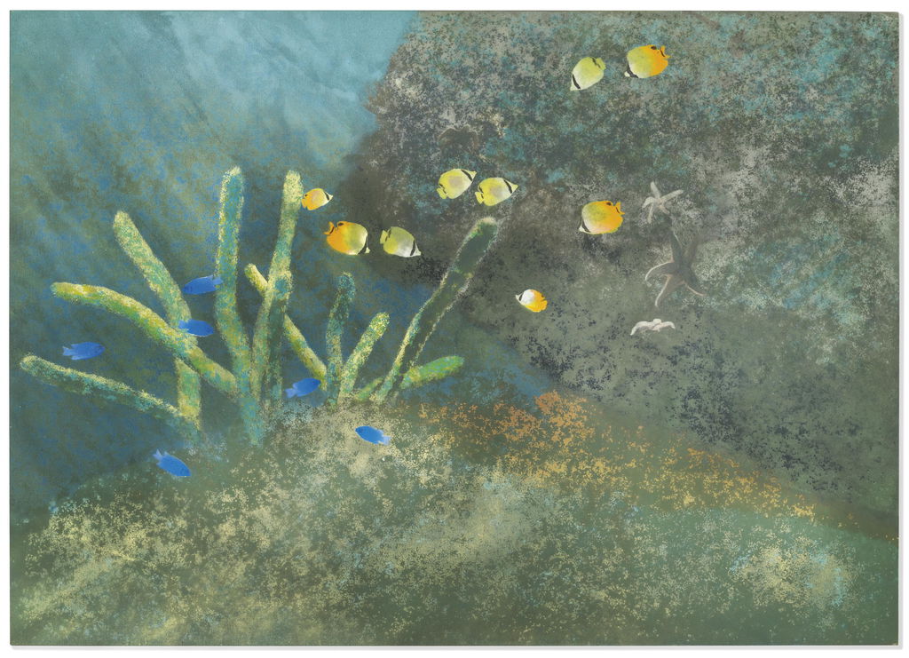 School III: Butterfly Fish and Damsel Fish. Image courtesy of Christie's