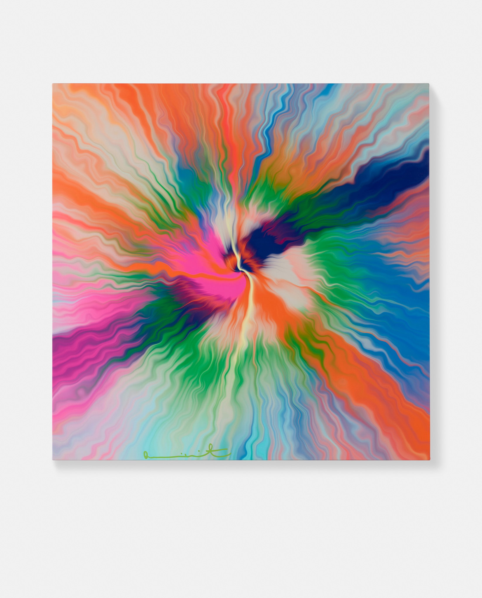Beautiful, Heart-Shaking Delight, Ever Bursting River Painting image #1 main image
