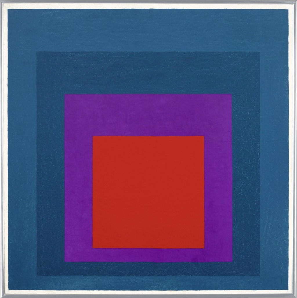 Homage To The Square: Temperate (1957). Sold for $3.03m in 2017. Image courtesy of Sotheby's
