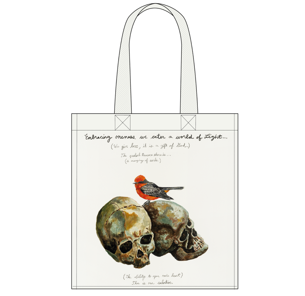 Embracing oneness we enter a world of light... Tote Bag image #1 main image