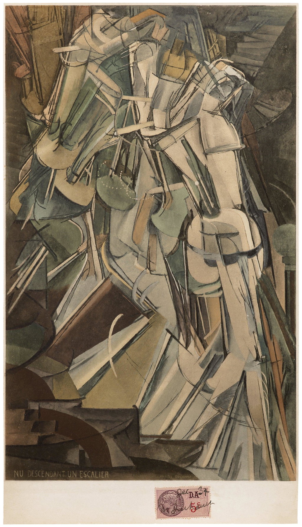 Nude Descending a Staircase, No. 2 by Marcel Duchamp sold for $154,800. Image courtesy of Phillips