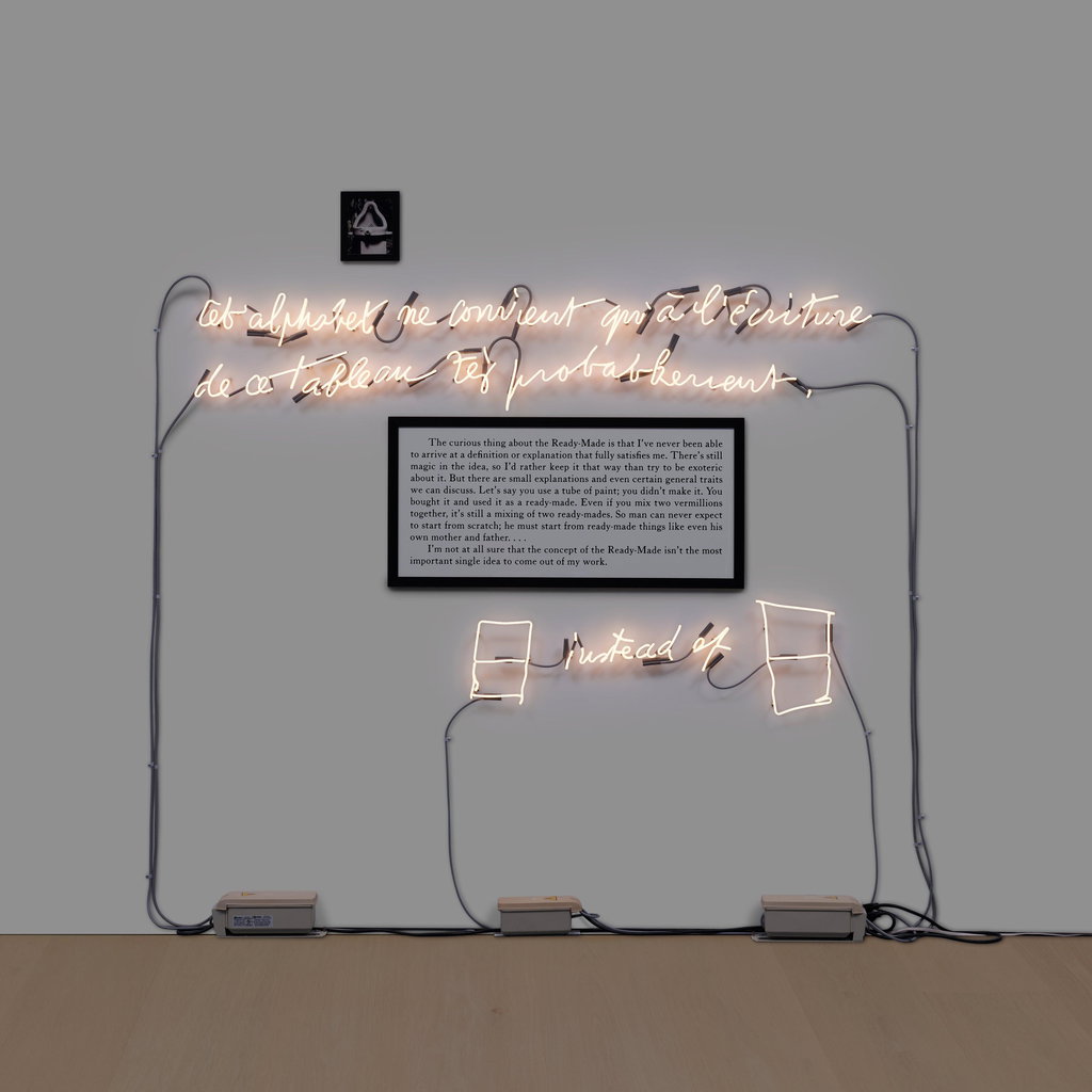 Small Explanations (That Refer and Construct) by Joseph Kosuth sold for $64,500. Image courtesy of Phillips