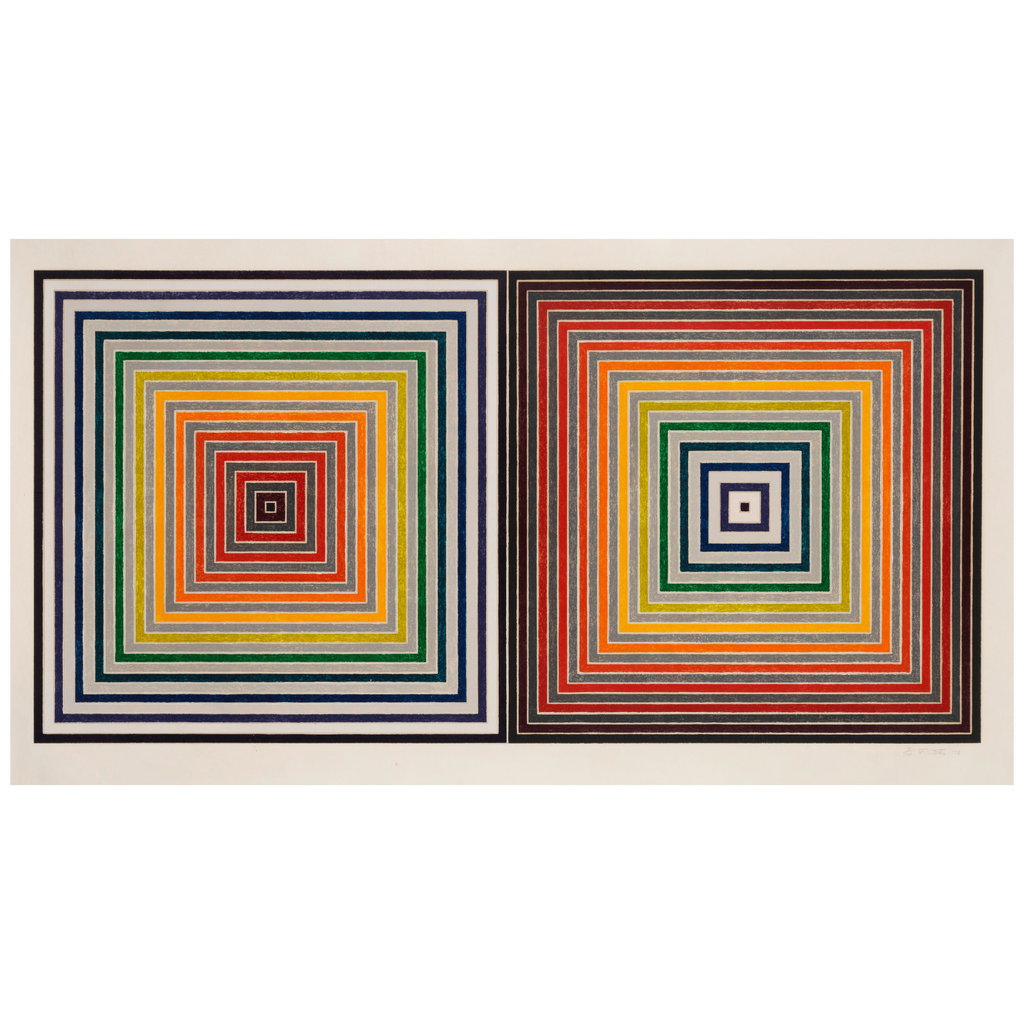 Double Gray Scramble by Frank Stella sold for $117,300.
Image courtesy of Bonhams