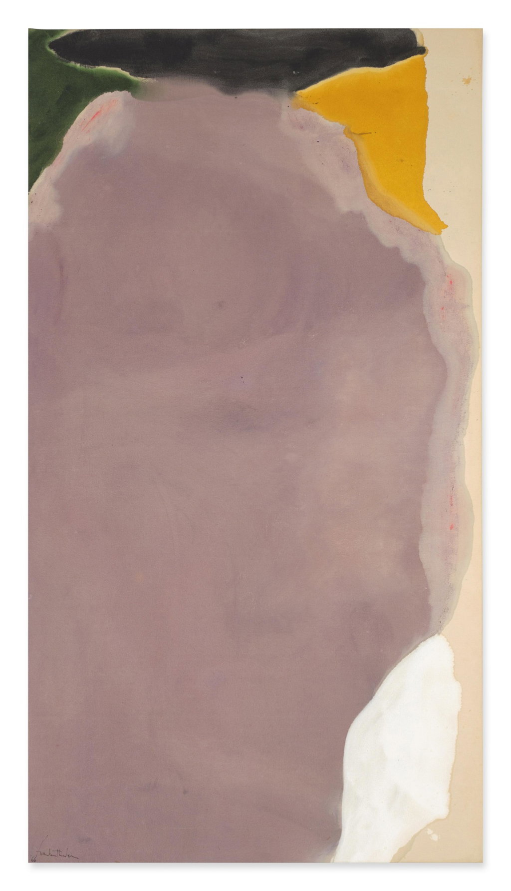Mauve Hill by Helen Frankenthaler sold for $954,700. Image courtesy of Sotheby's