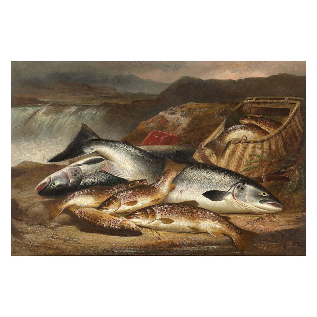 A good catch by Henry Leonidas Rolfe sold for $18,900. Image courtesy of Bonhams