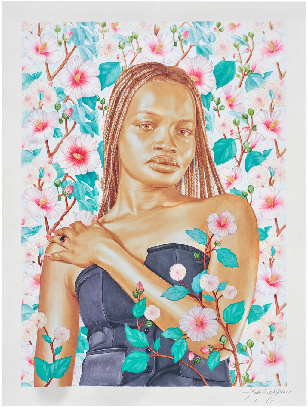 Ramon Kehinde Study by Kehinde Wiley sold for $61,900. Image courtesy of Phillips