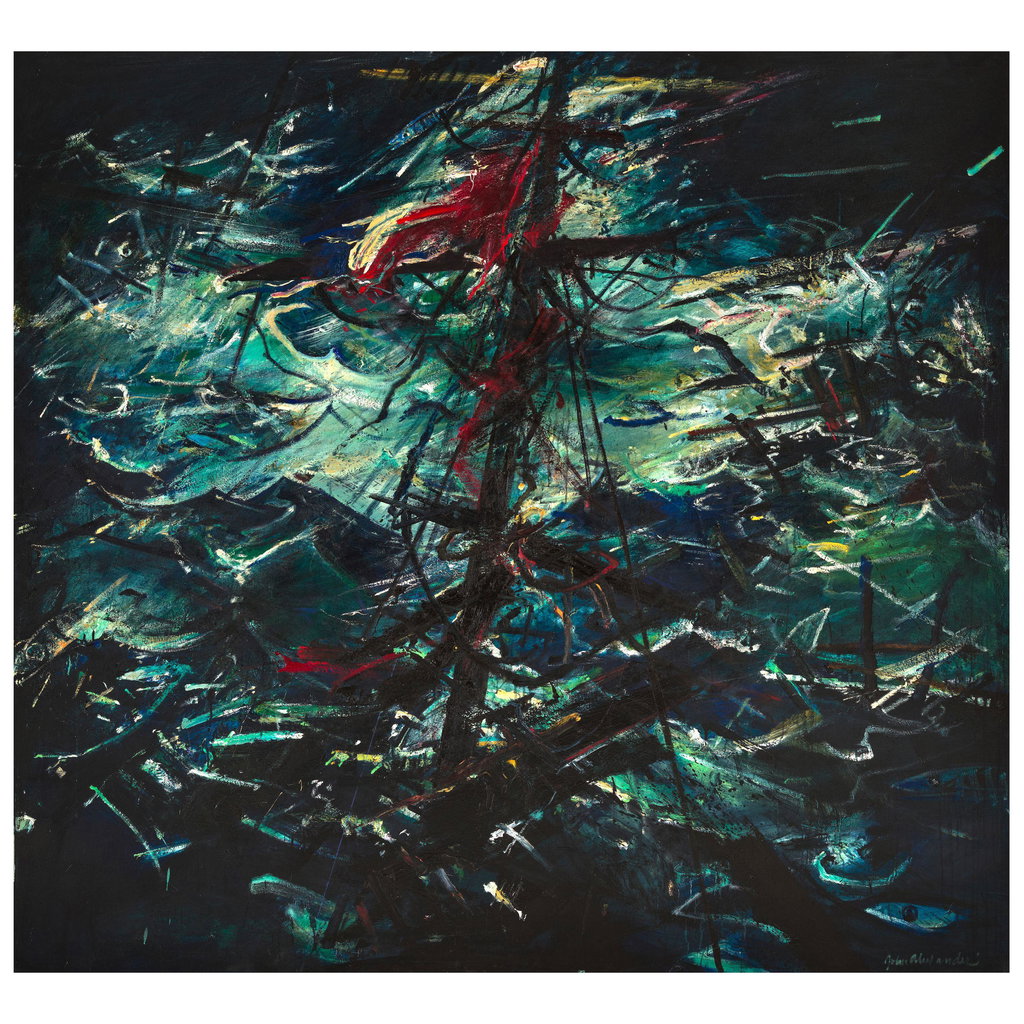 First Marriage by John Alexander sold for $70,300. Image courtesy of Bonhams