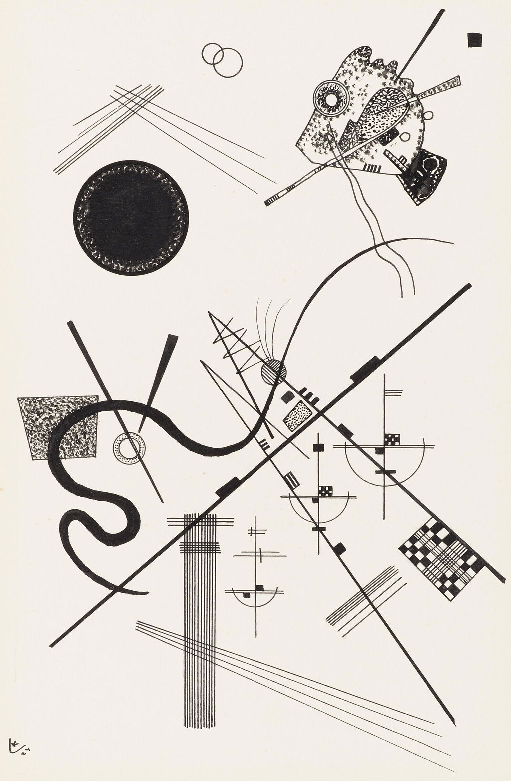 Ohne Titel (Dessin pour l'almanach "Europa" 1925). Image courtesy of Christie's