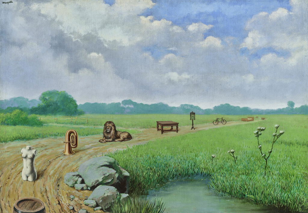 Illustrated Youth by Rene Magritte estimated at $2.45m (low) to $3.4m (high). Image courtesy of Christie's