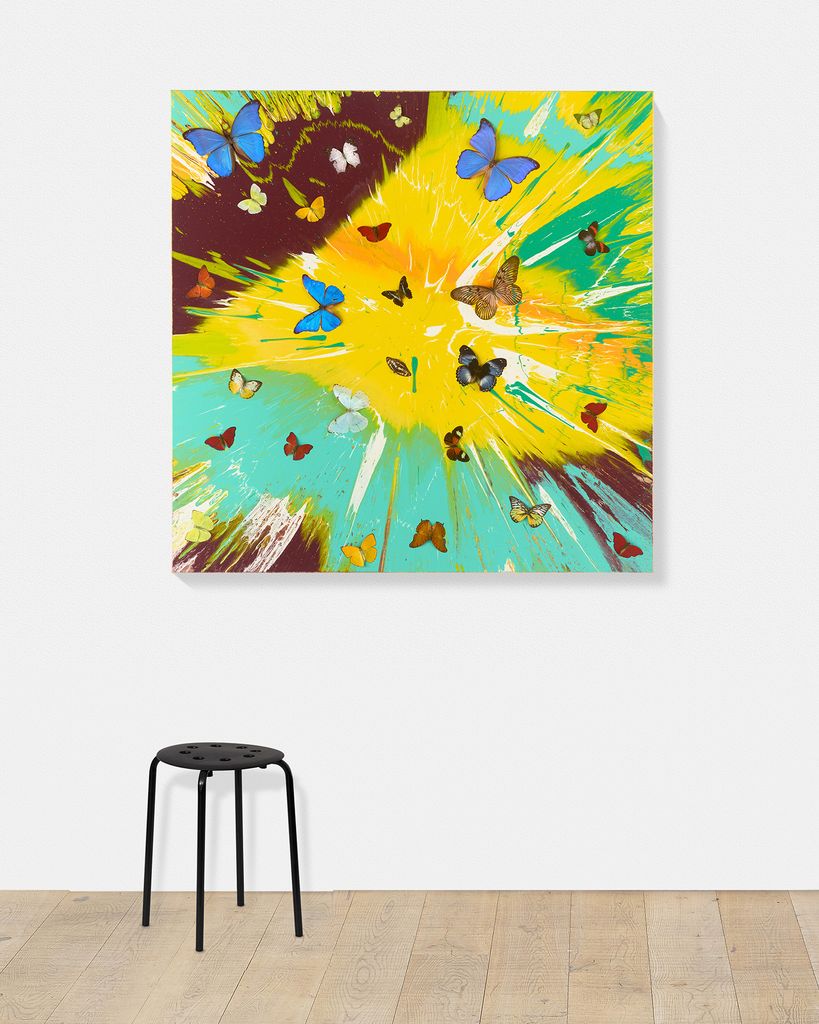 Beautiful New Dawn Painting (with Butterflies) scale image