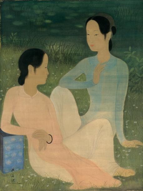Conversation (Undated). Sold for $272,900 in 2018. Image courtesy of Aguttes