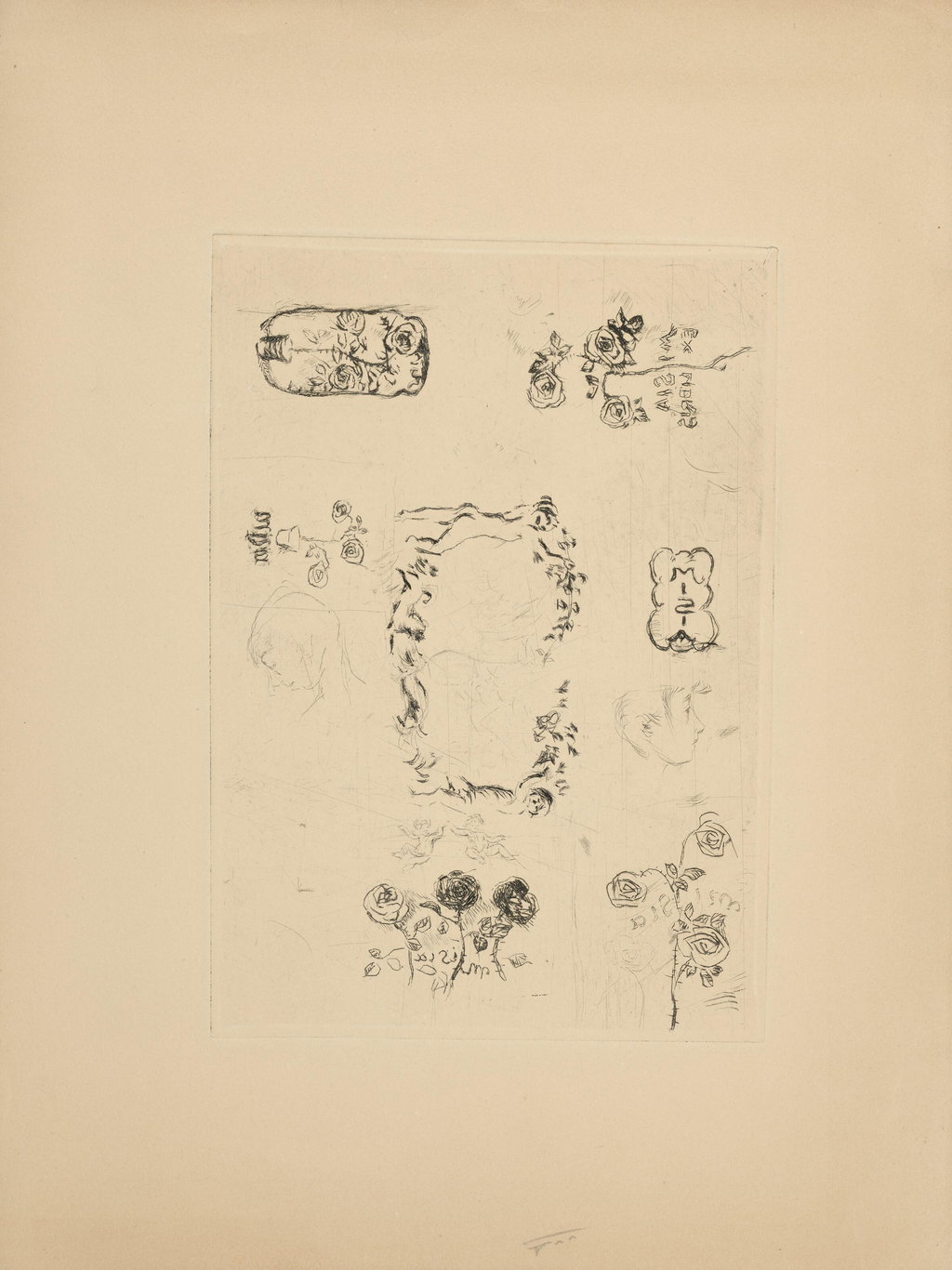 Bookplate design for Misia by Pierre Bonnard sold for $1,930 (1575% above estimate). Image courtesy of Christie's