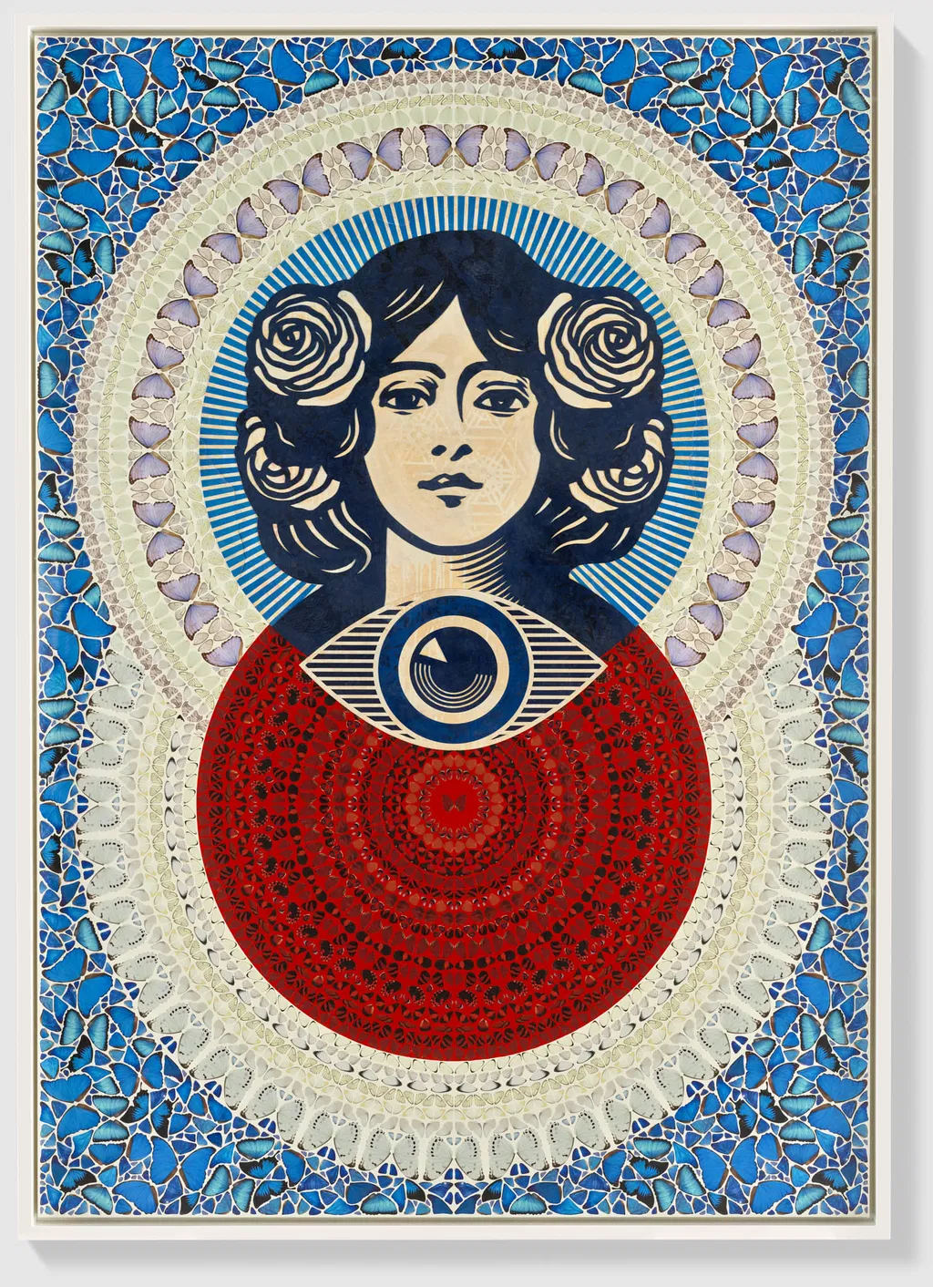 Third Eye Butterfly Mandala (Blue)