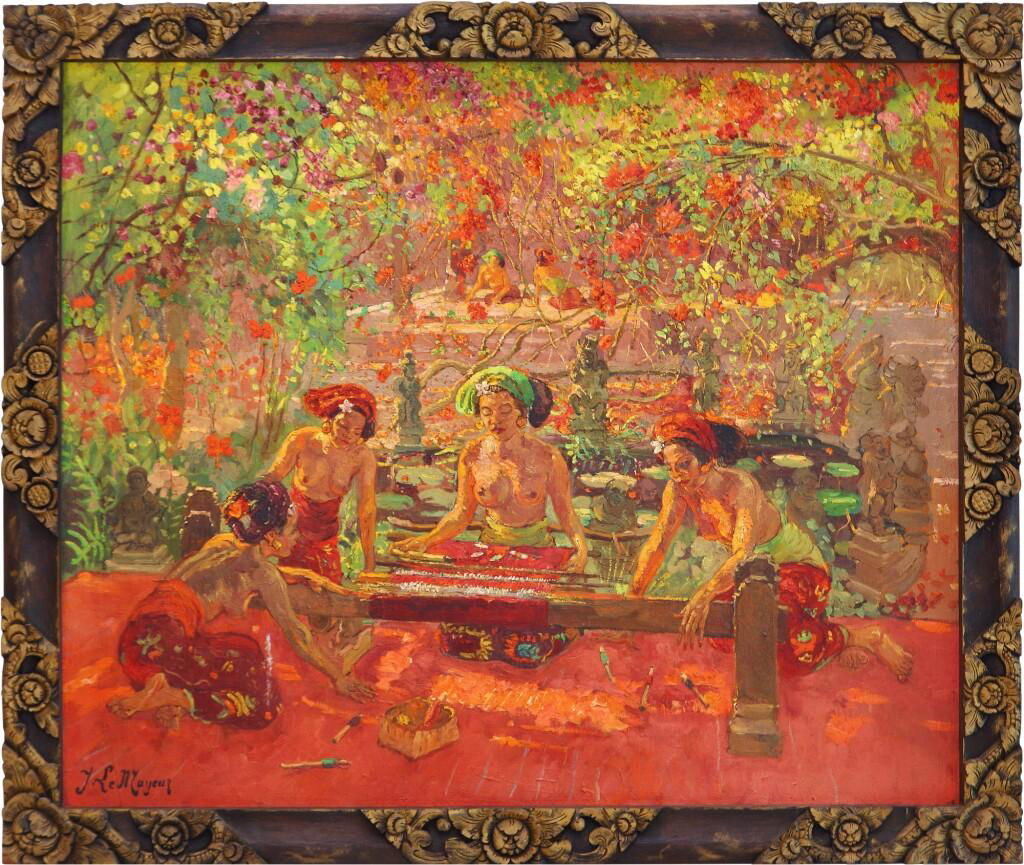 Weavers by Adrien Jean le Mayeur estimated at $931,900.
Image courtesy of Sotheby's