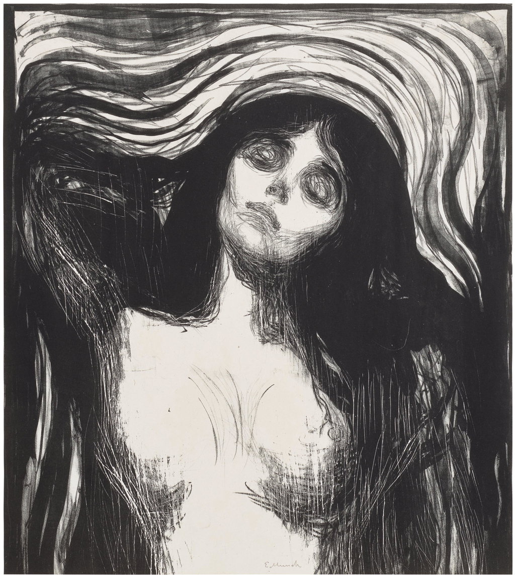 Madonna by Edvard Munch sold for $69,600. Image courtesy of Phillips