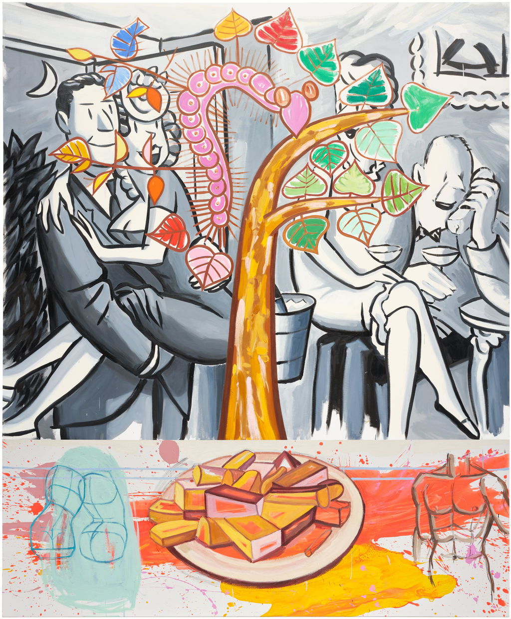 Tree of Life #22 by David Salle sold for $77,400.
Image courtesy of Phillips