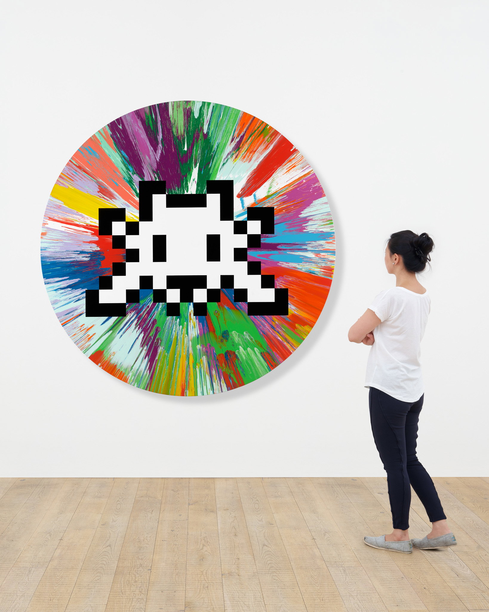 Beautiful Spinvaded Pizza Painting scale image