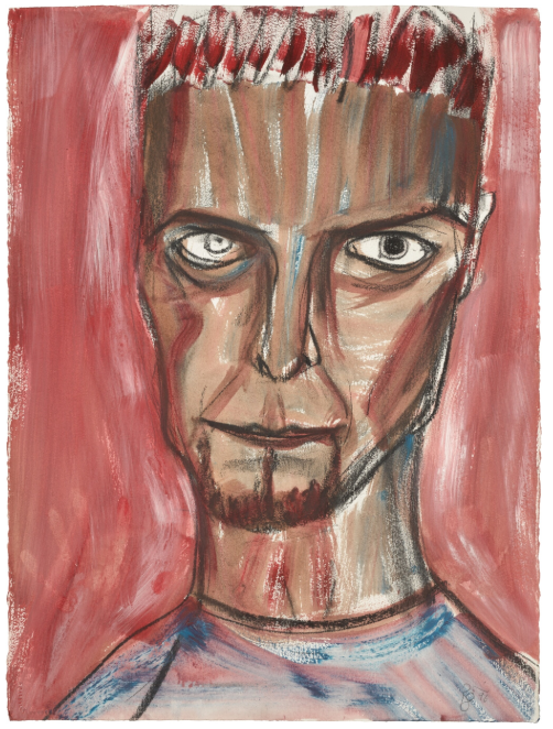 David Bowie's self-portrait (1996). Image courtesy of Sotheby's.