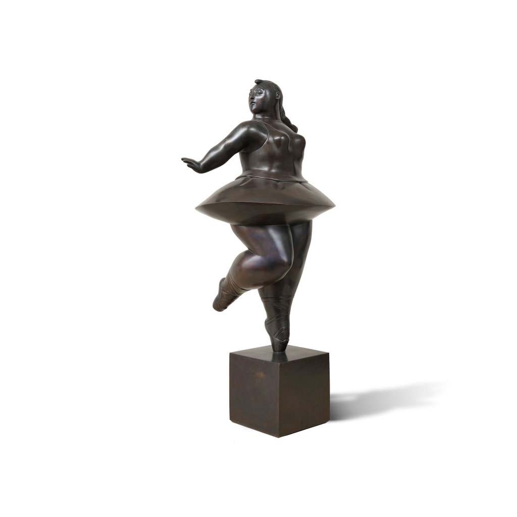 Woman Dancer by Fernando Botero sold for $645,100. Image courtesy of Bonhams