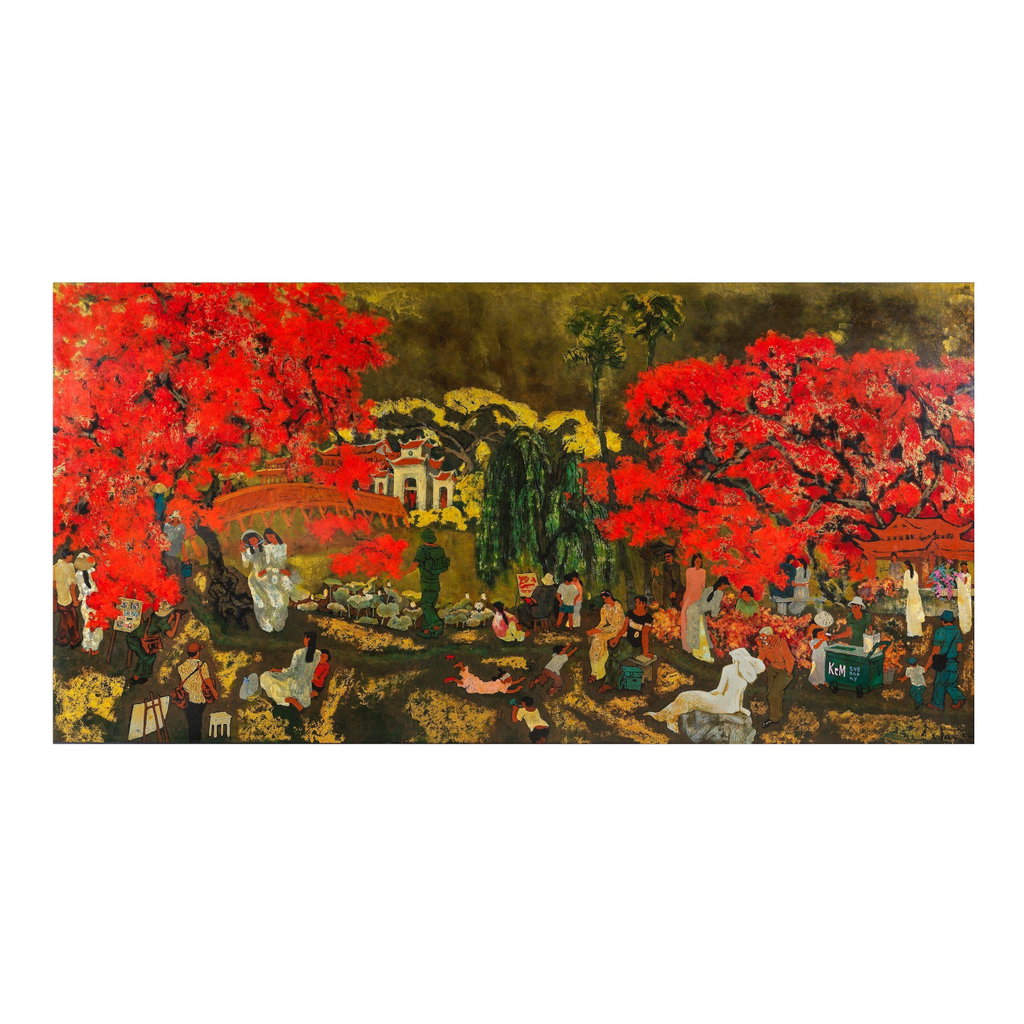 Hoan Kiem Lake by Do Xuan Doan sold for $50,200. Image courtesy of Bonhams Cornette de Saint Cyr