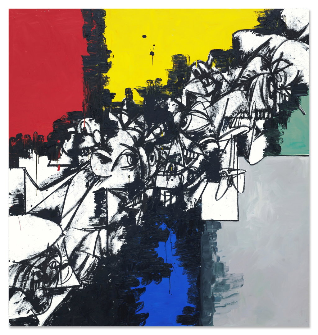 Zombie Modernism by George Condo estimated at $802,900 (low) to $1.07m (high). Image courtesy of Sotheby's