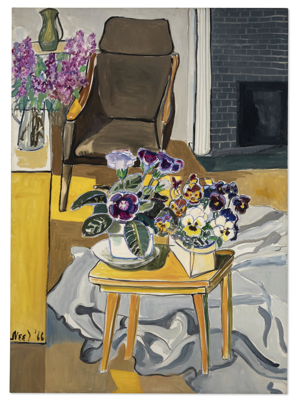 Dr. Finger's Waiting Room (1966). Sold for $3.03m in 2021. Image courtesy of Christie's