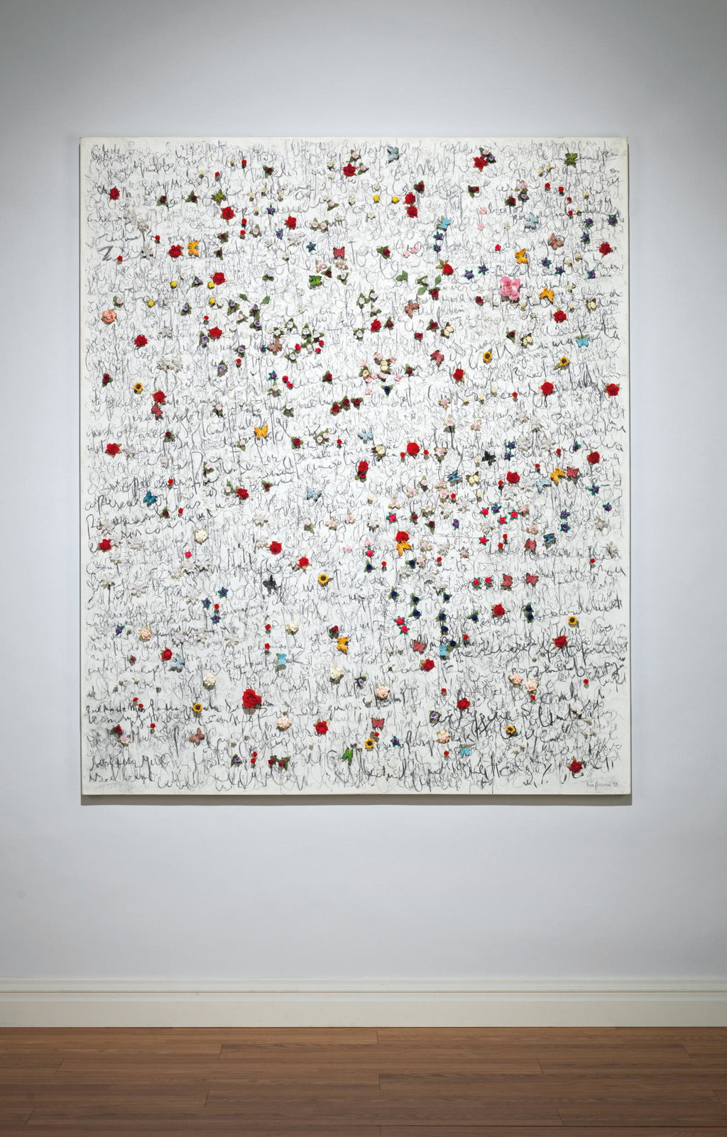 Grafismos, Flores Y Mariposas (1998). Sold for $225,000 in 2019. Image courtesy of Christie's