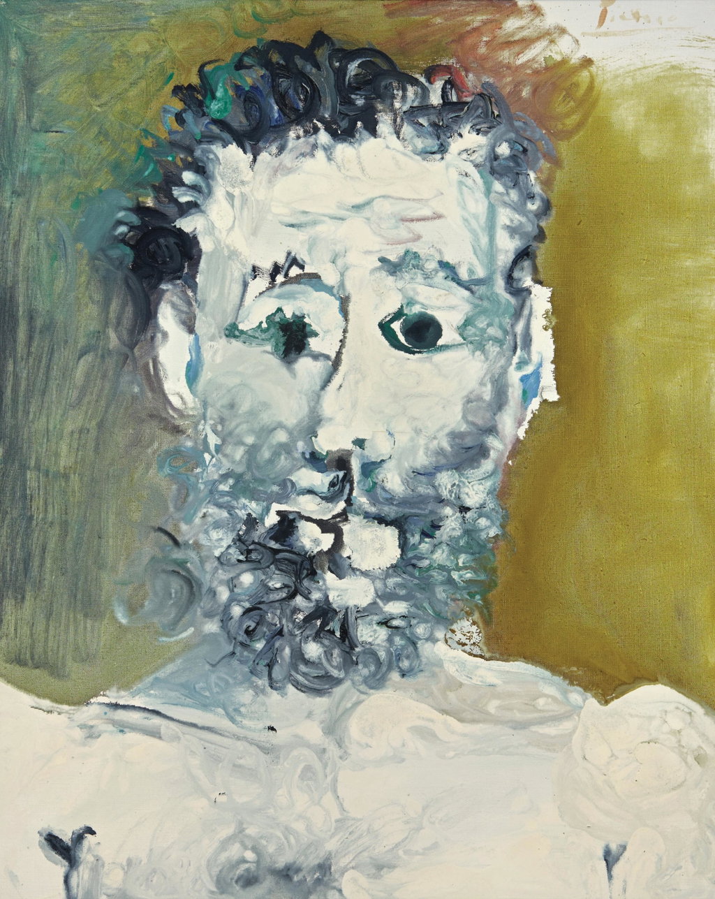 Buste d’homme barbu by Pablo Picasso estimated at $2m (low) to $3m (high). Image courtesy of Sotheby's