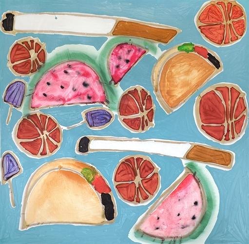 Katherine Bernhardt Work Heads to Auction