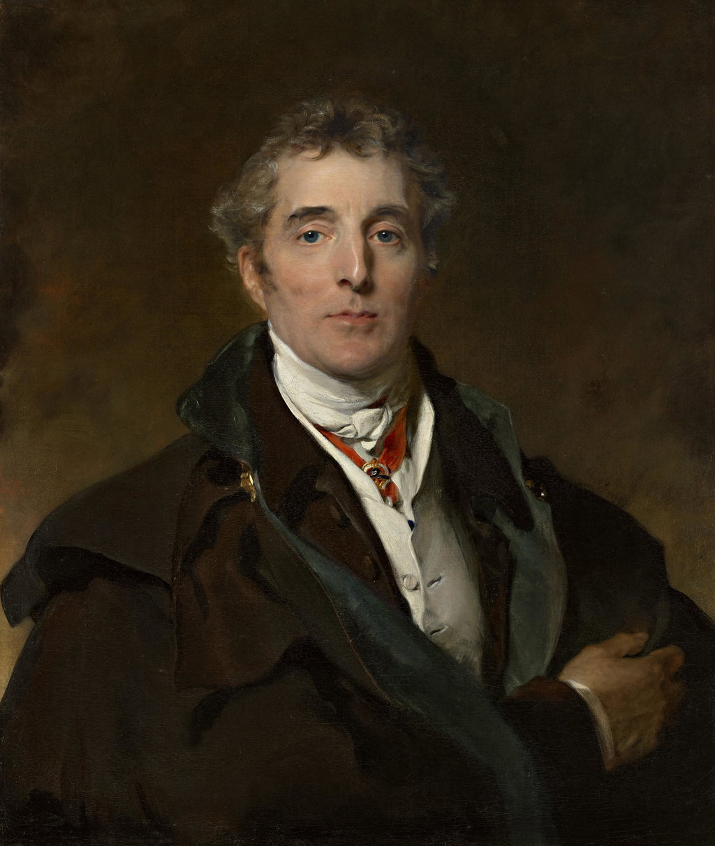 Portrait of Arthur Wellesley, 1st Duke of Wellington, K.G., K.B., M.P. (1769-1852), bust-length, in civilian dress with a military cloak, wearing the insignia of the Order of the Golden Fleece by Sir Thomas Lawrence estimated at $10.67m (low) to $16.01m (high). Image courtesy of Christie's