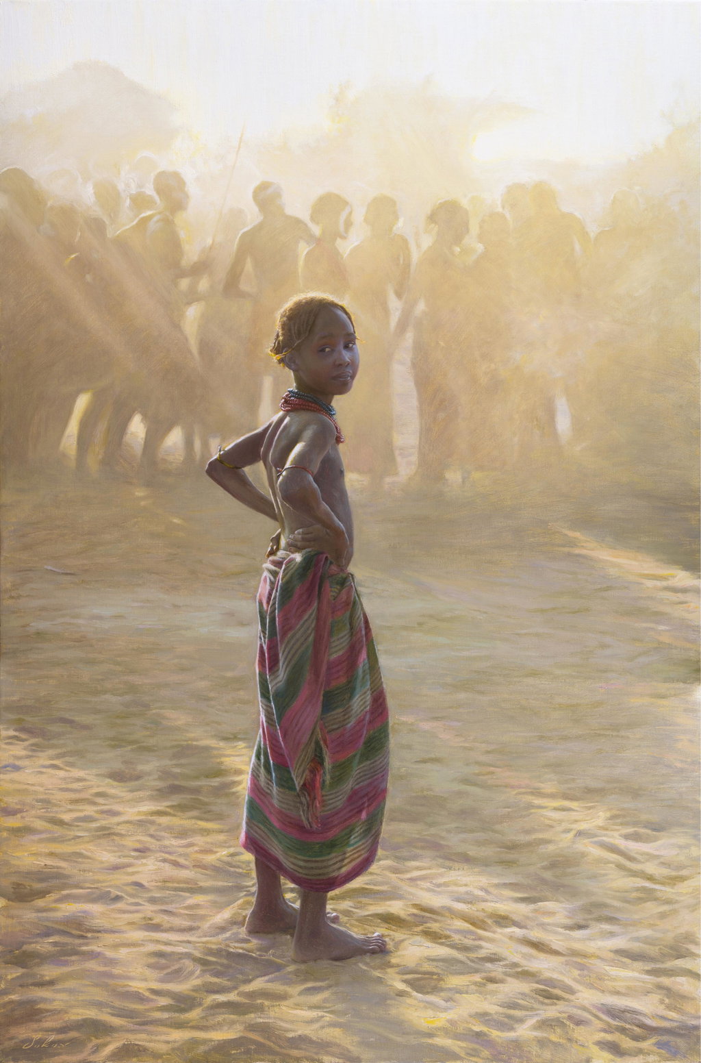 Watching the Dance by Pavel Sokolov-Skalia sold for $66,000. Image courtesy of Sotheby's