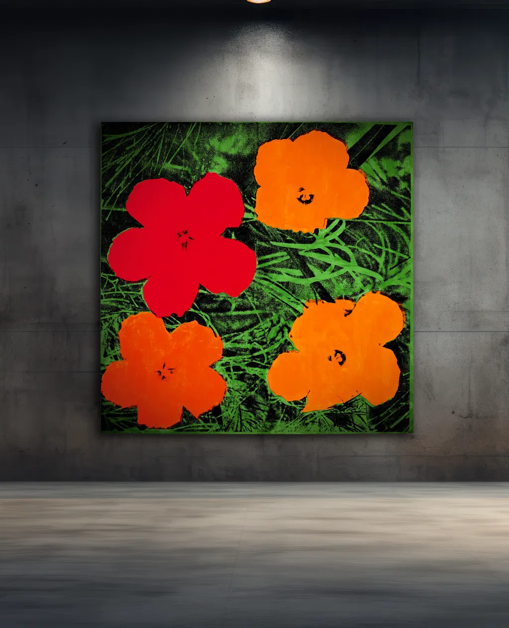 Flowers by Andy Warhol sold for $35.48m.
Image courtesy of Christie's