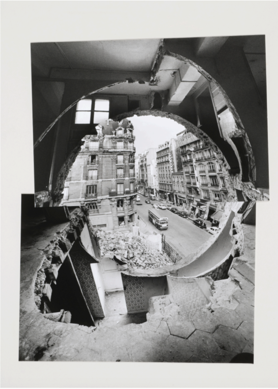 Gordon Matta-Clark, Conical Intersect (1975). Courtesy of Canadian Centre for Architecture. Gift of the Estate of Gordon Matta-Clark © Estate of Gordon Matta-Clark/SODRAC/ Image courtesy of Canadian Centre for Architecture