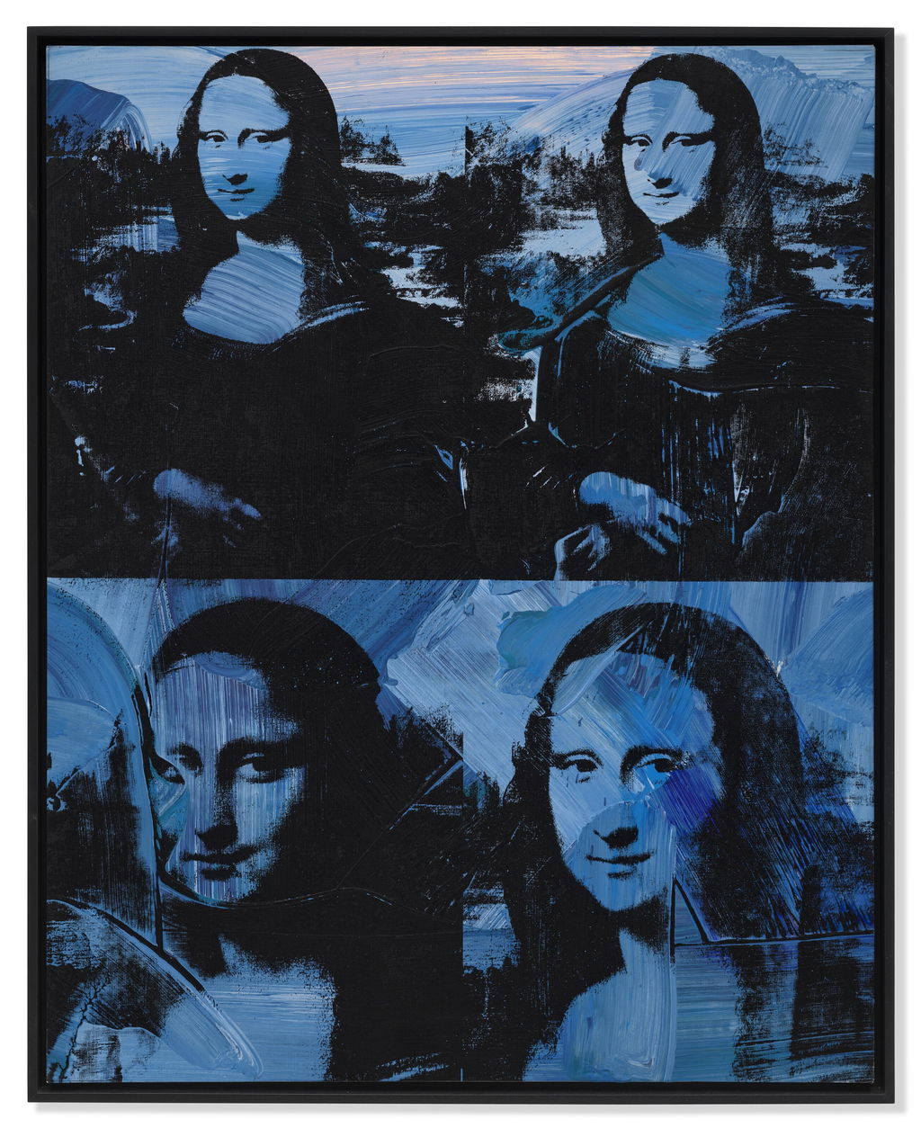 Four Mona Lisas. Image courtesy of Christie's