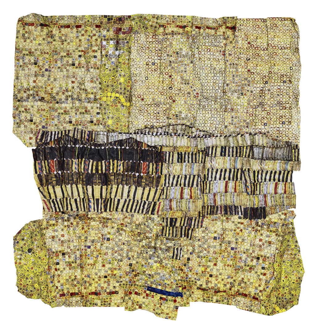 Gold Band by El Anatsui sold for $76,200. Image courtesy of Christie's