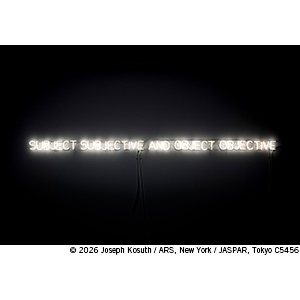 Joseph Kosuth Work Heads to Auction